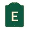 Signmission Designer Series Sign W/ Letter E, Green & Tan Heavy-Gauge Aluminum Sign, 24" x 18", G-1824-22956 A-DES-G-1824-22956 - alternate 1